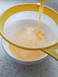 smooth-egg-mixture-with-strainer